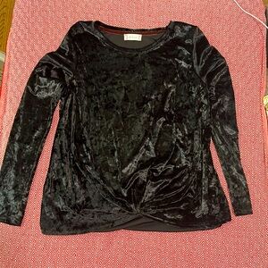 Altered State black velvet top